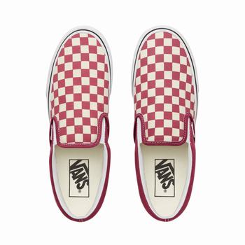 Damske Slip On Tenisky Vans Color Theory Checkerboard Classic (Unisex) Ruzove/Biele VA83IYKUF